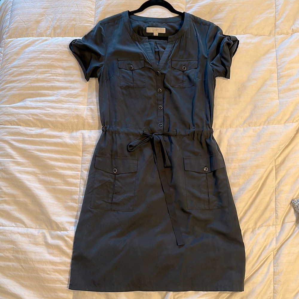 Black LOFT Shirt dress